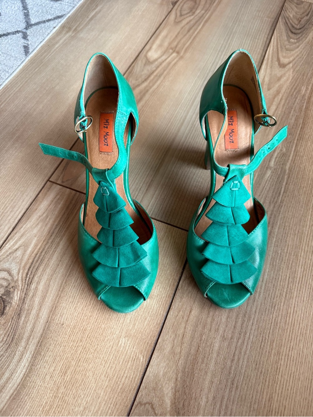 Miz Mooz green Sailor Heels - Picture 3 of 10